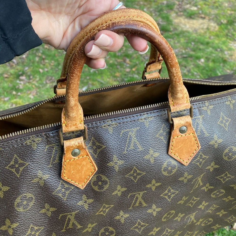 Louis Vuitton monogram speedy 40 satchel bag - Picture 5 of 8